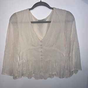 American Eagle Ivory Blouse